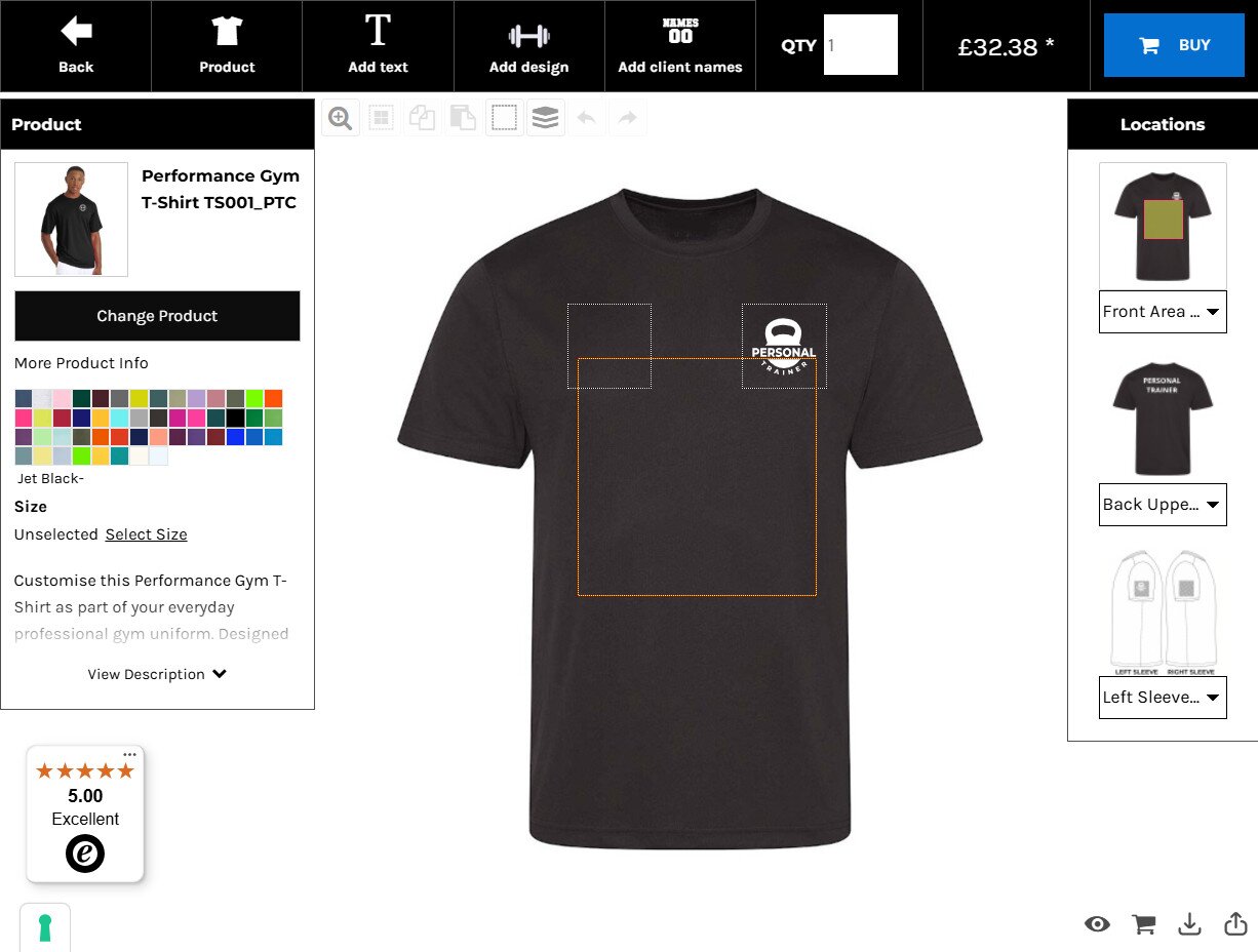 Personal Trainer Clothing Check your design