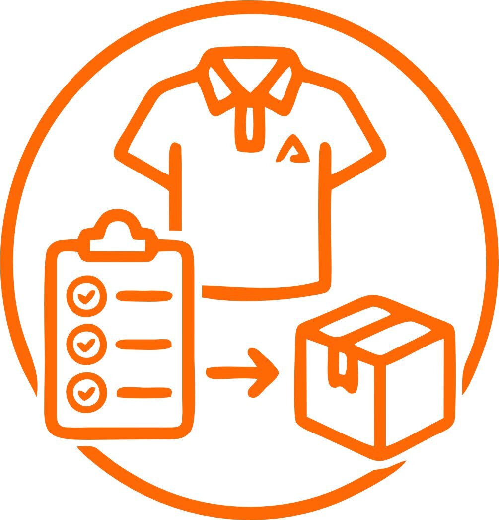 Fitness education uniform ordering icon