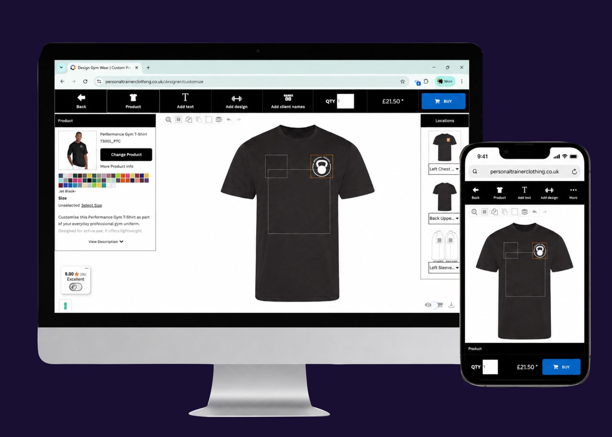 Create your fitness uniforms