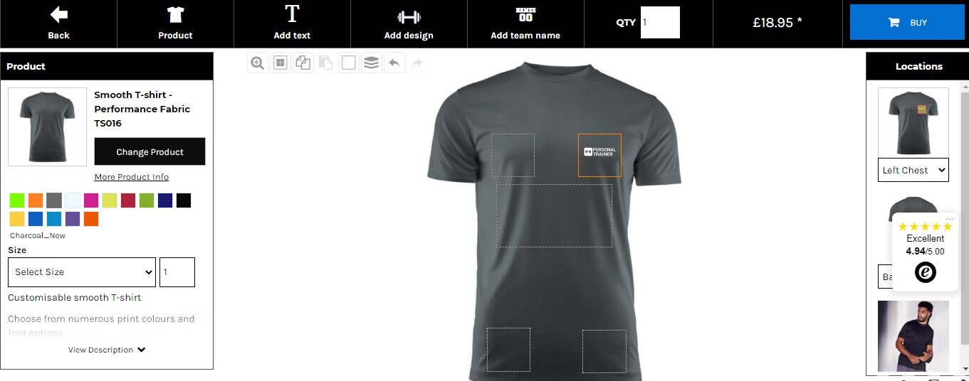 Personal Trainer Clothing Online Designer