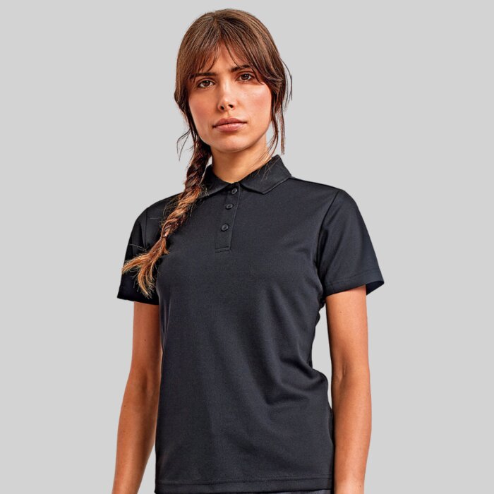 Ladies Recycled Polyester Spun Dyed Polo Shirt - Performance Fabric Thumbnail