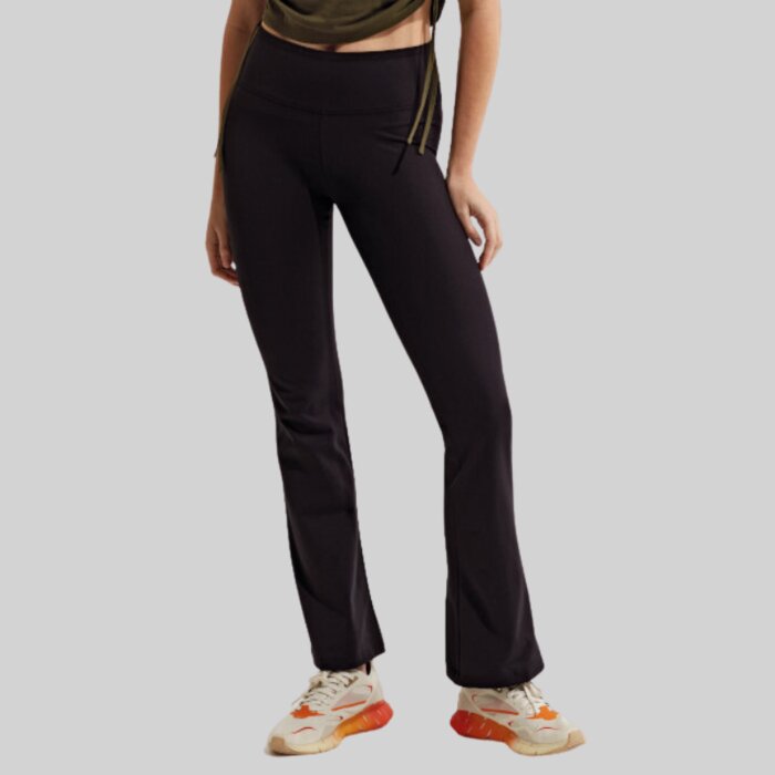 Ladies Recycled Flared Leggings - Performance Fabric Thumbnail