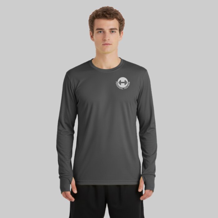 Long Sleeve Performance Gym Top with Thumbholes Thumbnail
