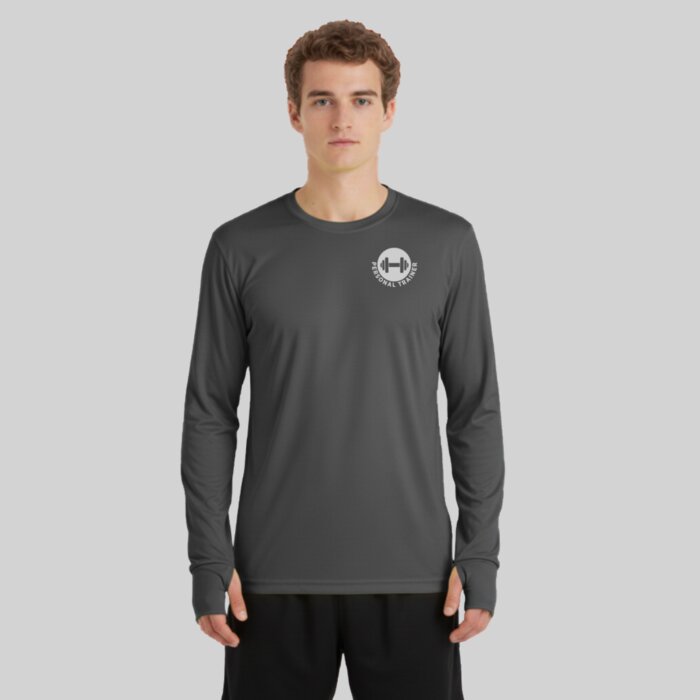 Long Sleeve Performance Gym Top with Thumbholes Thumbnail