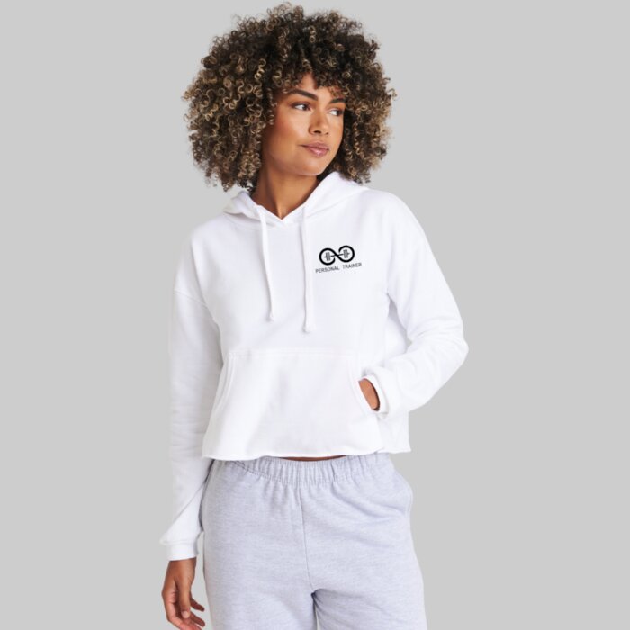 Women's Cropped Gym Hoodie – Classic Design Thumbnail
