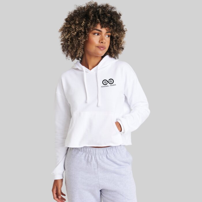 Women's Cropped Gym Hoodie – Classic Design Thumbnail