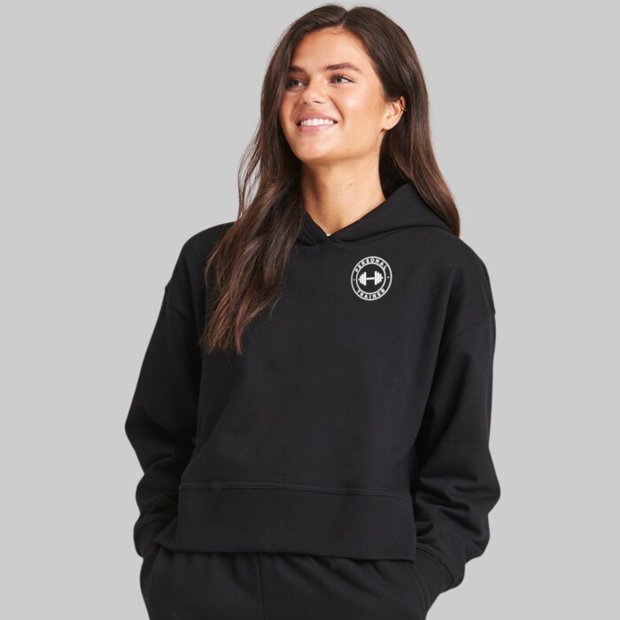 Women's Boxy Style Gym Hoodie - Relaxed Thumbnail