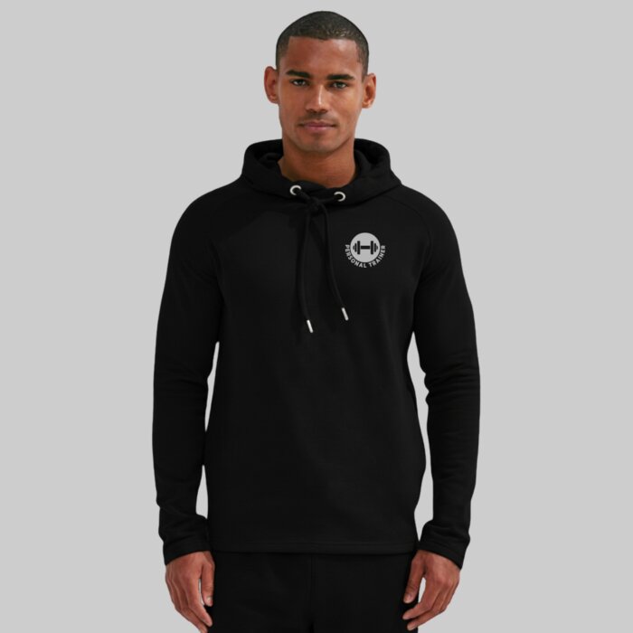 Cross Neck Gym Hoodie - Soft Fleece Inner Thumbnail