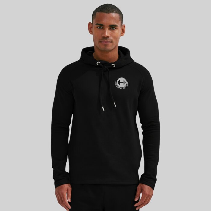 Cross Neck Gym Hoodie - Soft Fleece Inner Thumbnail