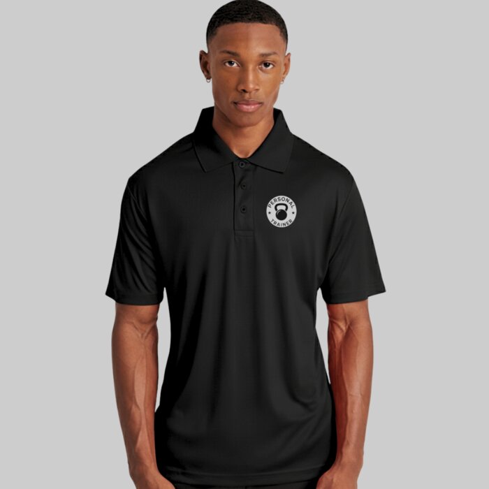 Relaxed Fit Performance Gym Polo Shirt Thumbnail