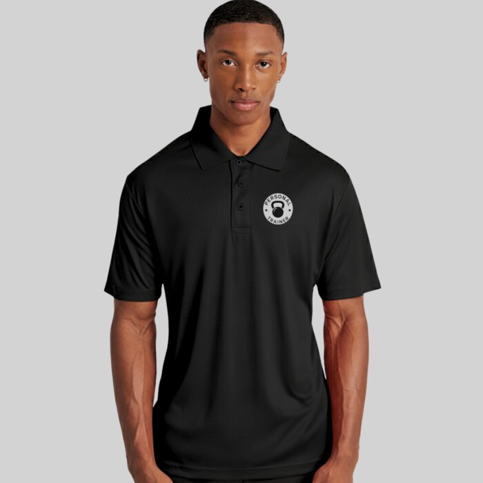 Relaxed Fit Performance Gym Polo Shirt Thumbnail