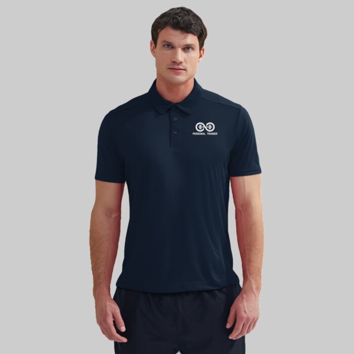 Slim Fit Mesh Panelled Technical Polo Shirt Thumbnail