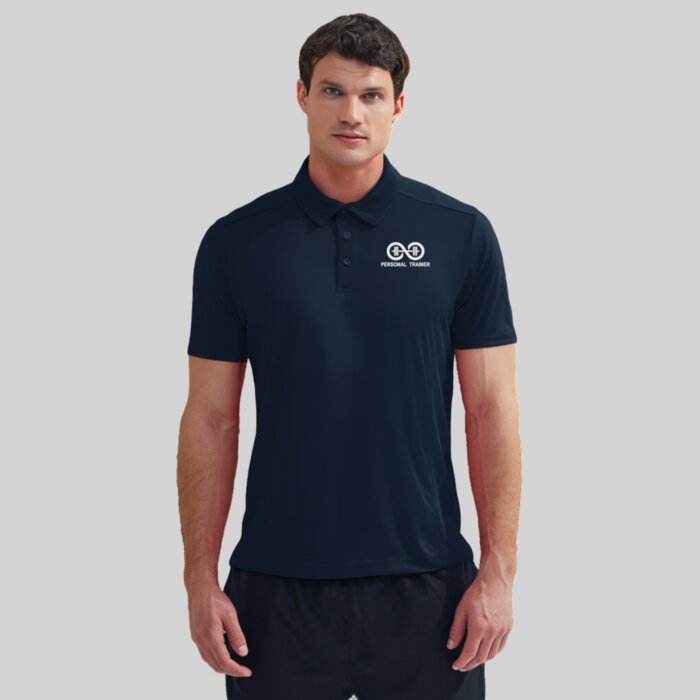 Slim Fit Mesh Panelled Technical Polo Shirt Thumbnail