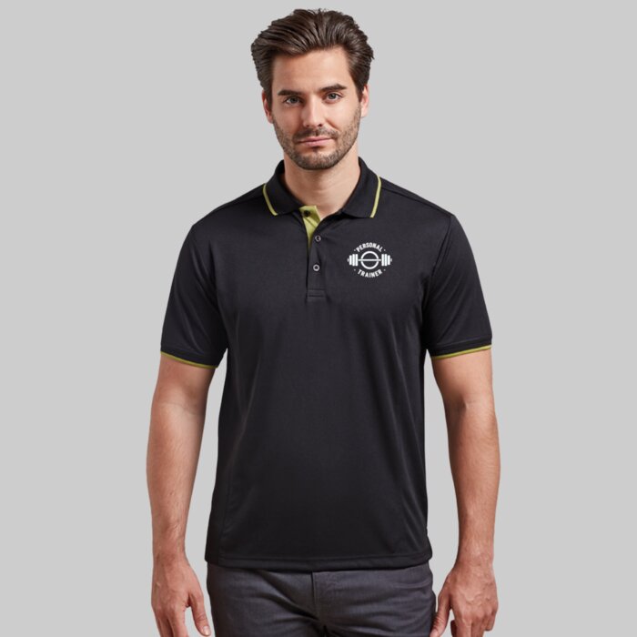 Performance Gym Polo Shirt – Contrast Design Thumbnail