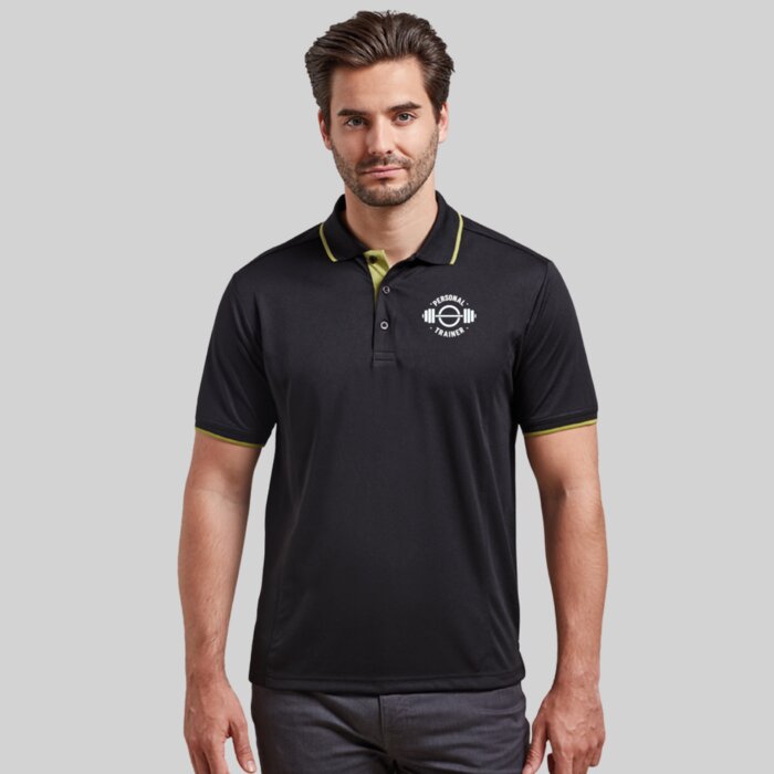 Performance Gym Polo Shirt – Contrast Design Thumbnail