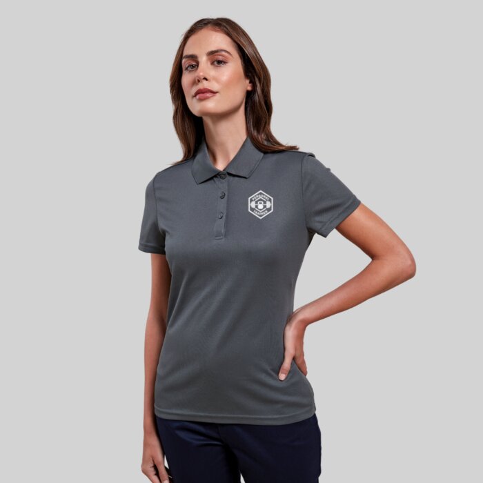 Women's Recycled Performance Gym Polo Shirt with Side Vents Thumbnail