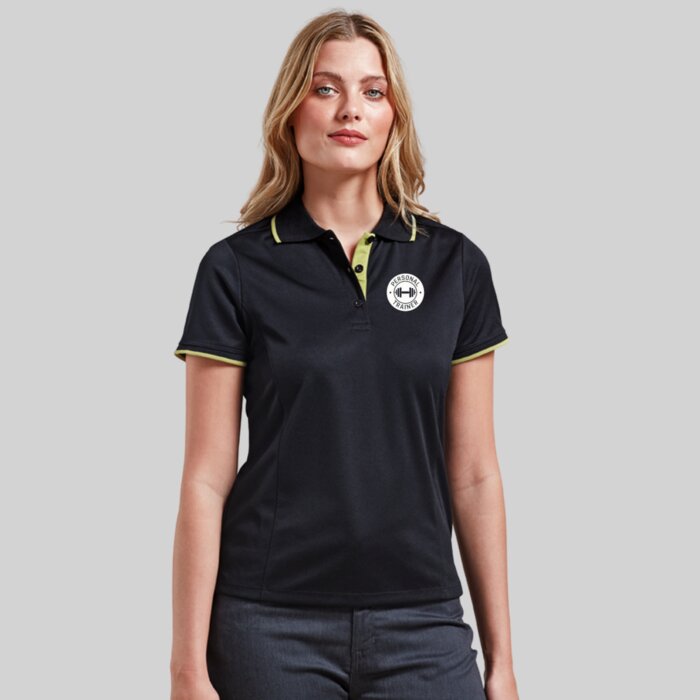 Women's Performance Gym Polo Shirt – Contrast Design Thumbnail