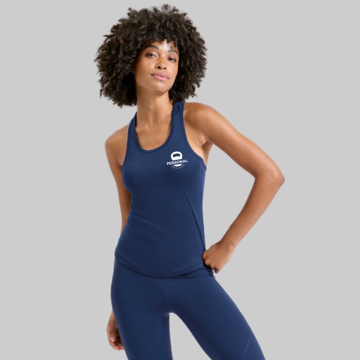 Women's Performance Elastic Racer Back Gym Vest Thumbnail