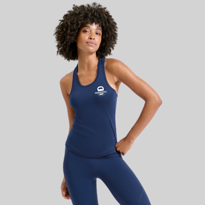 Women's Performance Elastic Racer Back Gym Vest Thumbnail