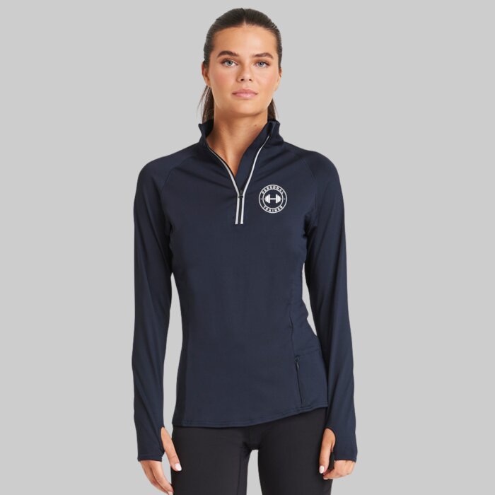 Women’s Technical 1/2 Zip Gym Sweatshirt with Thumbholes Thumbnail