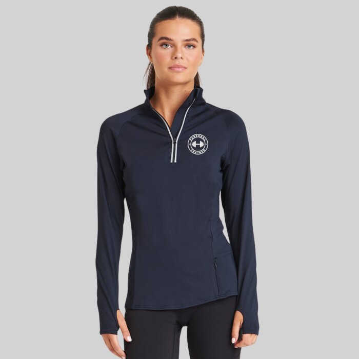Women’s Technical 1/2 Zip Gym Sweatshirt with Thumbholes Thumbnail