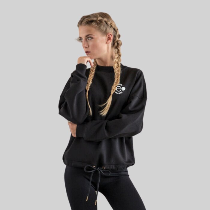 Women's Oversized Crew Neck Fitness Sweatshirt Thumbnail