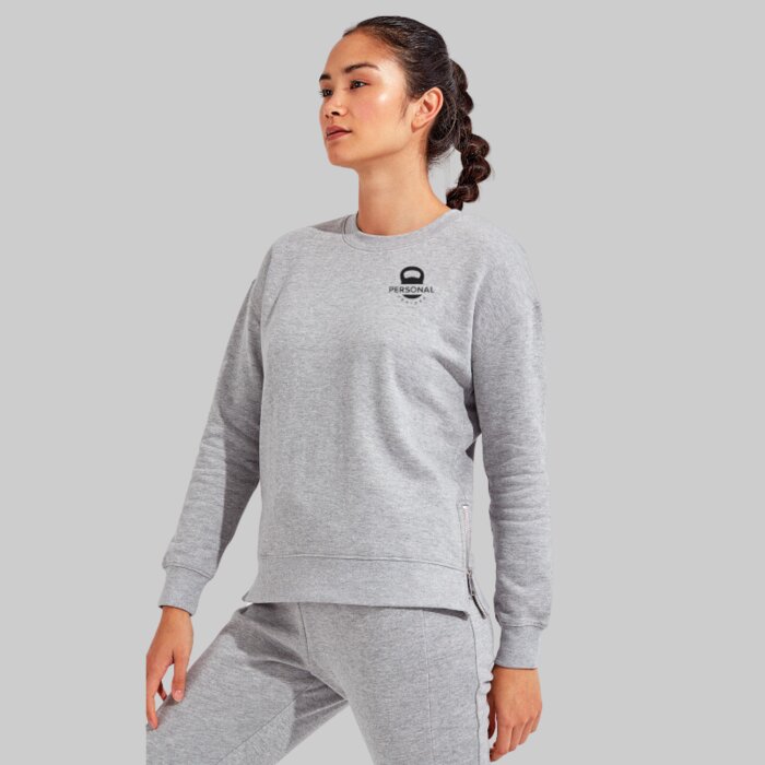 Women's Side Zip Fitness Sweatshirt Thumbnail