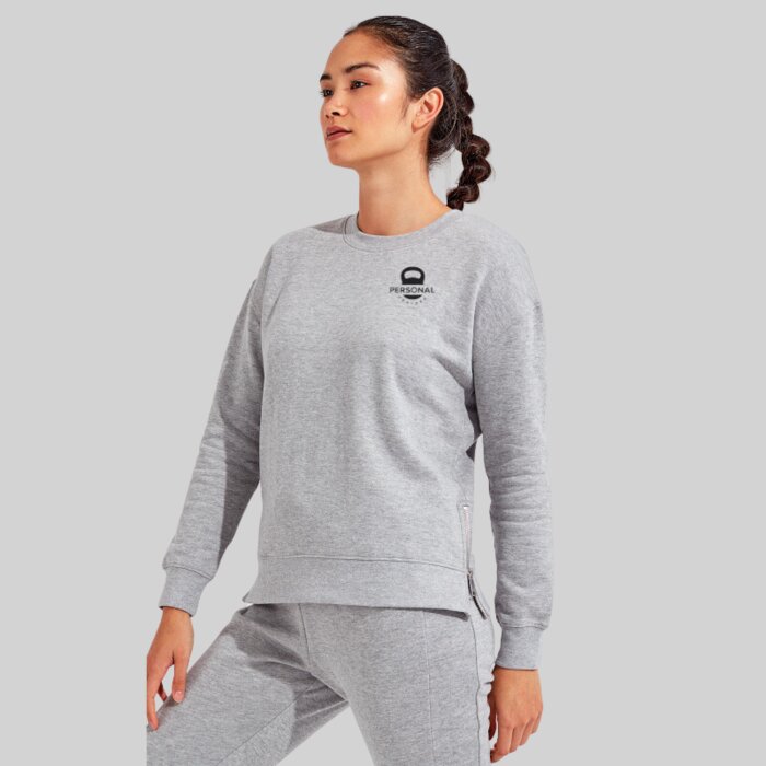 Women's Side Zip Fitness Sweatshirt Thumbnail