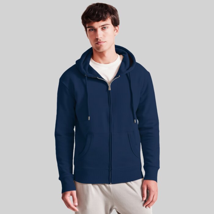Zipped Sports Training Hoodie – Soft-Feel Organic Fabric Thumbnail