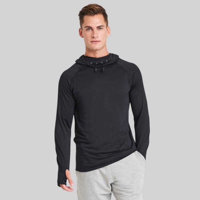 Cowl Neck Fitted Fitted Hoodie Thumbnail