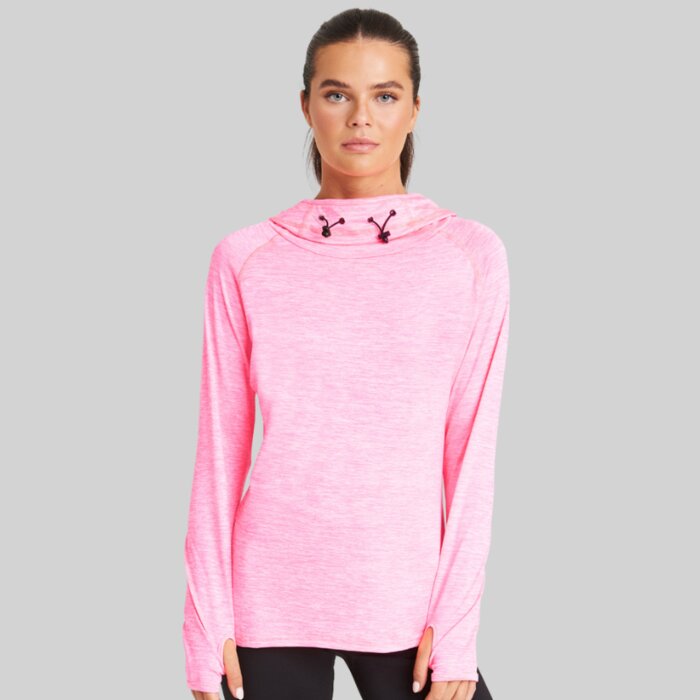 Ladies Cowl Neck Fitted Hoodie Thumbnail