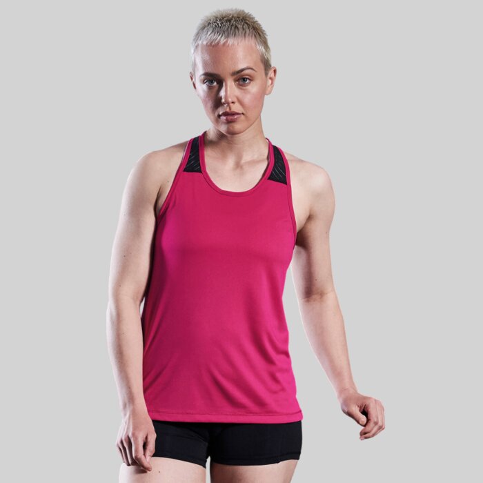 Ladies Racer Back Overlay Vest - Performance Fabric Thumbnail