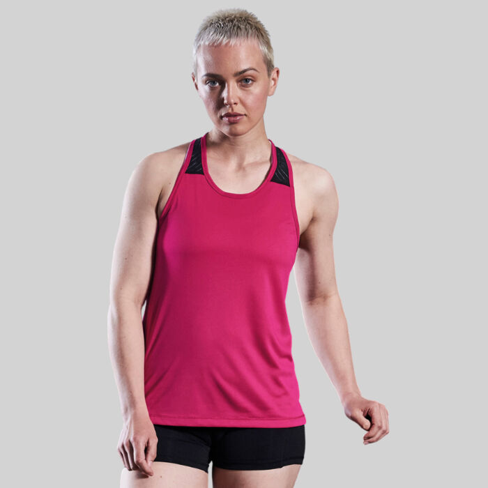 Ladies Racer Back Overlay Vest - Performance Fabric Thumbnail