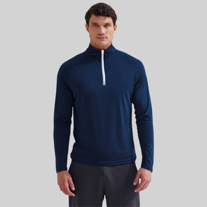 Fitted Lightweight 1/4 Zip Mid Layer - Performance Fabric Thumbnail