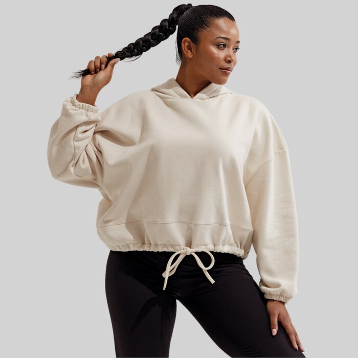 Ladies Cropped Oversized Hoodie Thumbnail