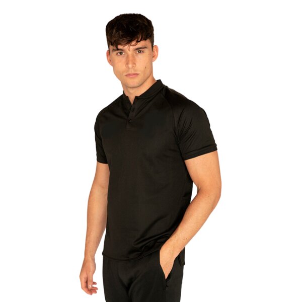 Collarless Polo Shirt - Performance Fabric Thumbnail