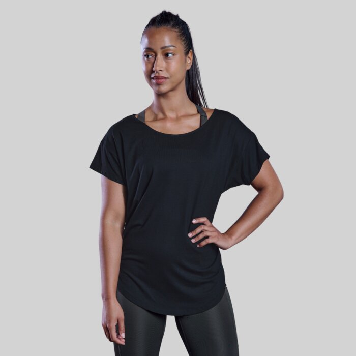 Ladies Scoop Neck Oversized T-shirt - Performance Fabric Thumbnail