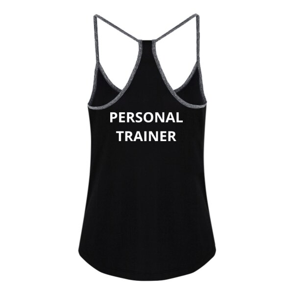 Personal Trainer - Ladies Contrast Strap Racer Back Vest - Performance Fabric Thumbnail