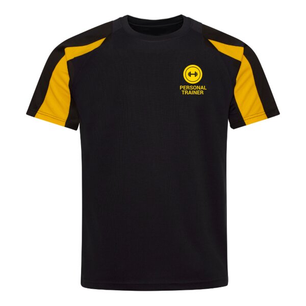 Personal Trainer  - Contrast Sleeve, T-shirt - Performance Fabric Thumbnail