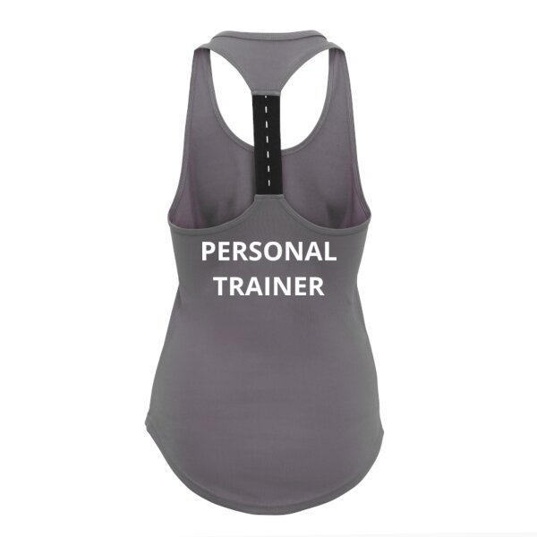 Personal Trainer - Ladies Strap back Vest - Performance Fabric Thumbnail