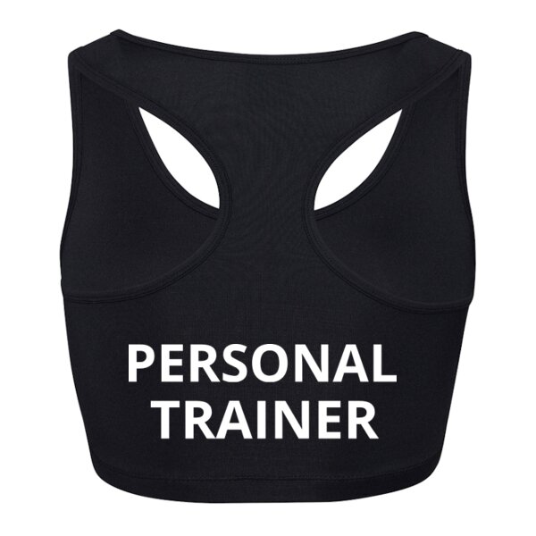 Ladies Personal Trainer - Ladies Racer Back Cropped Top - Performance Fabric Thumbnail