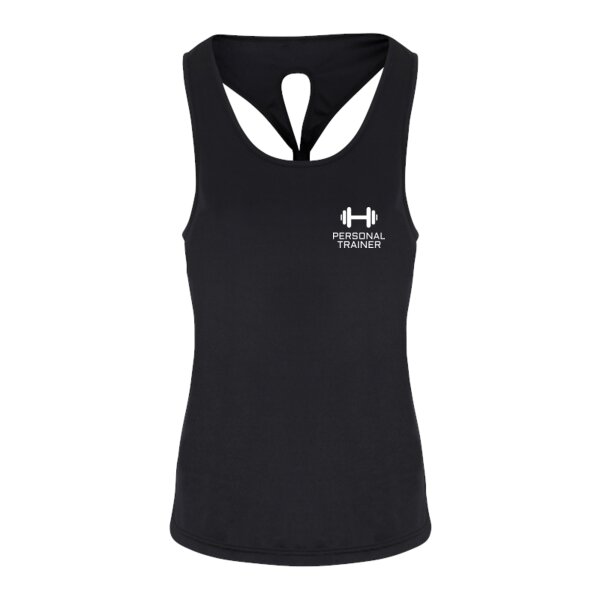 Personal Trainer - Ladies Knot Vest - Performance Fabric Thumbnail