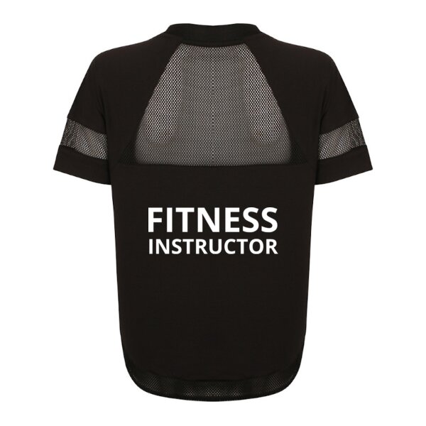 Fitness Instructor - Ladies Mesh Overlay T-shirt - Performance Fabric Thumbnail
