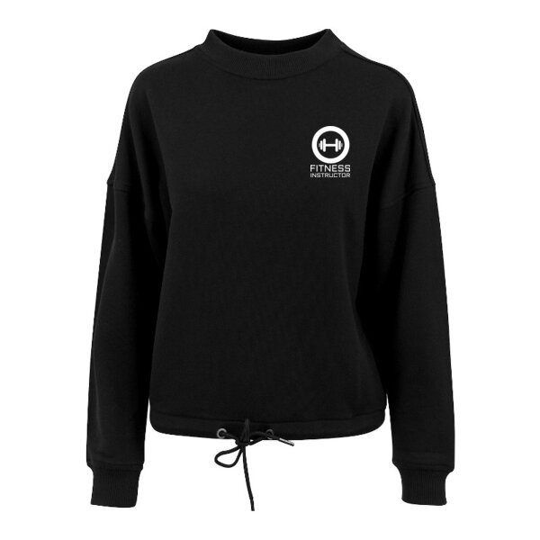 Fitness Instructor - Ladies Oversized Tied Sweatshirt Thumbnail