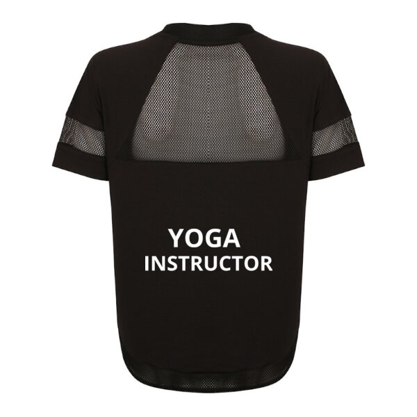 Yoga Instructor - Ladies Mesh Overlay T-shirt - Performance Fabric Thumbnail