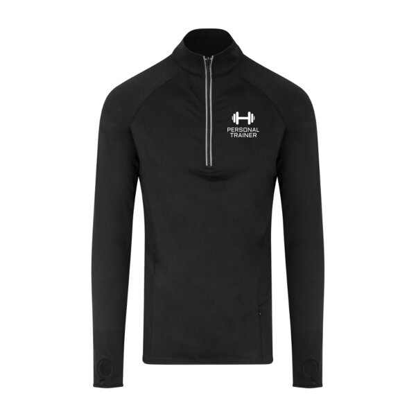 Personal Trainer - Slim Fit Flexi 1/2 Zip Sweatshirt with Thumbholes Thumbnail