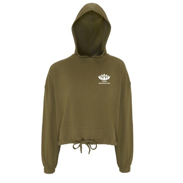 Yoga Instructor - Ladies Oversized Cropped Hoodie Thumbnail