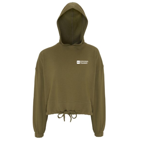 Personal Trainer - Ladies Oversized Cropped Hoodie Thumbnail