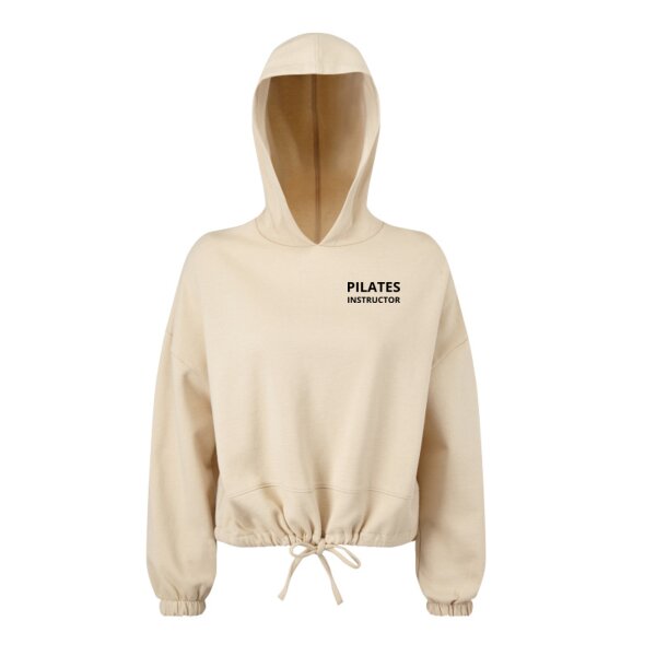Pilates Instructor - Ladies Oversized Cropped Hoodie Thumbnail