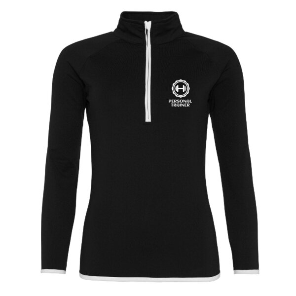 Personal Trainer - Ladies Slim Fit 1/2 Zip Sweatshirt - Performance Fabric Thumbnail